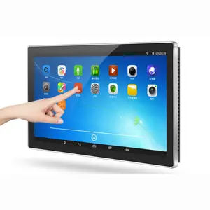21.5" Inch Industrial Android Touch Screen Computer All-In-One Tablet With Camera GPIO RS232/RS485 For HMI Workstation