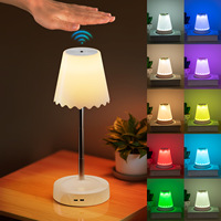 Nouvelle lampe d'ambiance personnalisée à détection de geste humain, lampe de chevet pour dortoir, veilleuse rechargeable