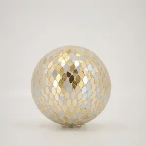 4インチ手作りカラフルガラスモザイク球ボール装飾装飾品ホームパーティーテーブル