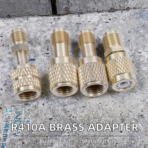 Adaptador de Latón Liso COOLWORLD de 1/4" a 5/<span class=keywords><strong>16</strong></span>" SAE, Manguera de Carga, Conexión de Válvula para Bomba de Vacío, Piezas de Aire Acondicionado, Flexible - Product Image 2
