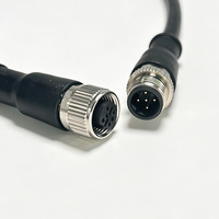 Cable de Comunicación Industrial PROFIBUS DP, Personalizado, Impermeable, M12 Código B, 5 Pines, para Módulos IO Distribuidos PLC