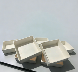 High-Temp <b>Square</b> Alumina Ceramic Crucible for Steel and Ceramic Processing - Industrial Melting - Product Image 1