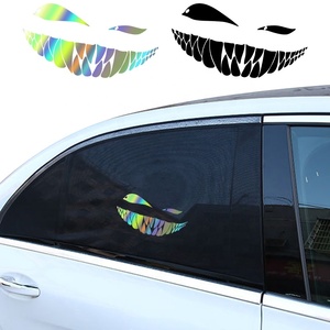 Pegatinas <span class=keywords><strong>personalizadas</strong></span> únicas <span class=keywords><strong>para</strong></span> coche, calcomanías de motocicleta, elegante cara sonriente del diablo, pegatinas de decoración <span class=keywords><strong>para</strong></span> carrocería de coche, vinilo <span class=keywords><strong>para</strong></span> personalización de coches - Product Image 2