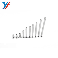 Vis à tête fraisée Chicago M4/M5, vis intermédiaires, attaches mâles et femelles durables, plastique, aluminium, nickel, acier inoxydable, laiton, métrique, argent
