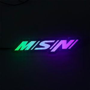 Tùy Chỉnh Xe Phụ Kiện Ô Tô Phía Trước Lưới Tản Nhiệt Huy Hiệu Biểu Tượng Dòng Chảy RGB LED Ô Tô Bumper Ánh Sáng - Product Image 6