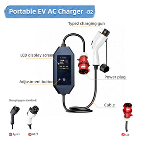 Vente directe d'usine, stations de recharge portables, chargeur EV 22KW, IP65, type 2, chargeur de voiture avec prise CEE - Product Image 3