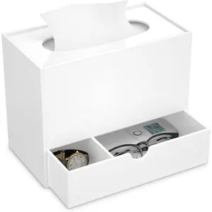 Новая акриловая коробка для салфеток, роскошная коробка для салфеток, коробка для белой салфетки с ящиком для хранения