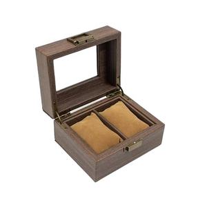 Antique Luxury Jewelry Bracelet Watch Display Holder Case 2 Grid Organizer for Watches and Bracelets for Men Collection - Product Image 2