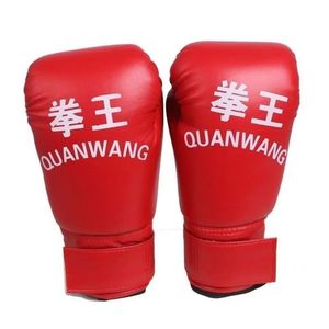 Guantes de Boxeo Quanwang con Correa de Muñeca Ajustable y Cierre de Velcro, Unisex, para Adultos y Niños, Equipo de Entrenamiento - Product Image 1