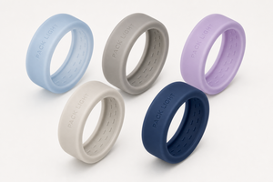 Coque de protection en silicone personnalisée avec logo OEM pour Oura Ring 5/4, Galaxy Ring, RingConn, Ultrahuman, bleu glace, nom de marque gravé en creux, personnalisable - Product Image 5