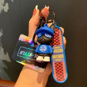 Cute Bear Keychain Pendant for Women Bag Car KeyRing Mobile Phone Fine Jewelry Accessories Kids Girl Gift - Product Image 5