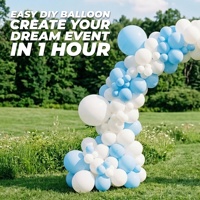 Ballons en latex thème Argentine bleu clair et blanc pour la décoration du tournoi mondial de football – Vente en gros