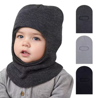 Topi Rajut Anak Musim Gugur dan Musim Dingin dengan Pelindung Telinga, Kupluk Bayi, Topi Hangat Anti Dingin untuk Luar Ruangan