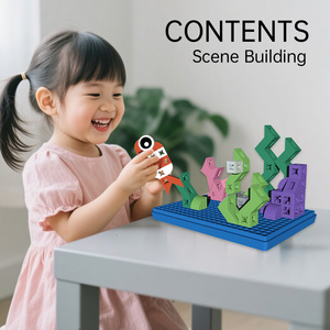 Развивающий конструктор Yuglow: Набор из 90 мини-блоков «Мультяшная рыбка-клоун» для самостоятельной сборки, игрушка-пиксель-бокс - Product Image 4