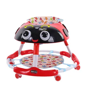 Lipat Bulat Baby Walker 6-18 Bulan Bayi Bisa Naik Troli 3 In 1 Rocker Kereta Dorong Bayi Pusat Kegiatan Balita Walker Bouncer