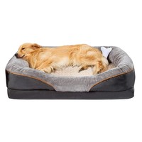 Lit pour chien et chat personnalisé, confortable, imperméable, en mousse à mémoire de forme, pelucheux, luxueux, doux et lavable