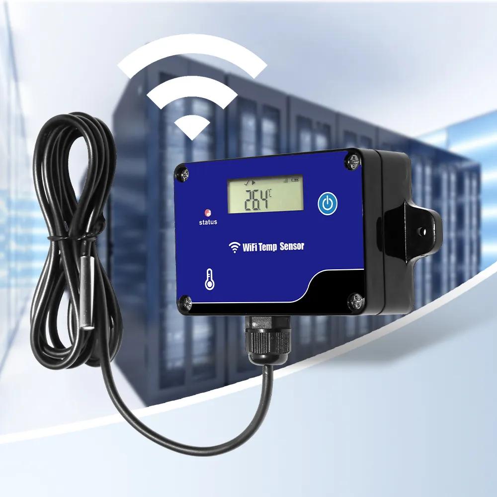 Agrarische Gebruik Waterdichte IP54 Wifi Temperatuur En Vochtigheid Recorder Datalogger