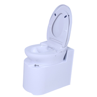 Toilettes de compostage intelligentes avec mélange automatique, chauffage et ventilation