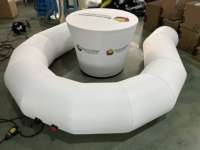 Fauteuil Gonflable Personnalisé pour Salon Professionnel, Table et Siège, Chaise Longue Scellée à l'Air, Matériau TPU Écologique pour Enfants, Idéal pour Événements de Détail