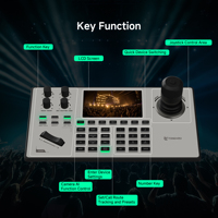 Controlador de Cámara PTZ con Joystick 4D KB200MAX con Controlador PTZ NDI, Pantalla LCD de 5 Pulgadas con Vista Previa para Iglesias, Servicios en Vivo y Educación