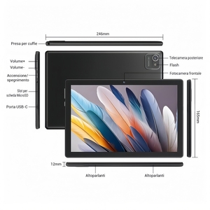 Tablette PC pour enfants de 10 pouces, double SIM, MTK6737, 8 Go + 256 Go, écran tactile capacitif, Android 14, Wi-Fi 5G, nouvelle tablette d'apprentissage et de divertissement pour enfants - Product Image 3