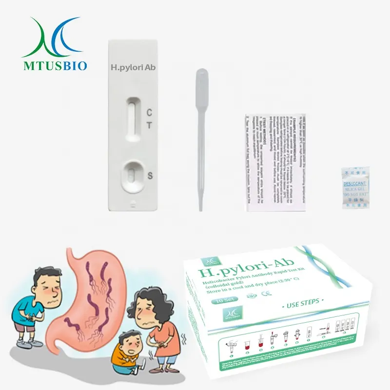 Helicobacter Pylori Antibody Rapid Test Kit H.pylori Human Disease Rapid Diagnosis card