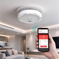 Détecteur de fumée WiFi ANKA, sans fil RF, interconnecté, à piles, compatible Tuya Smart Home, détecteur de fumée photoélectrique, alerte incendie pour toute la maison