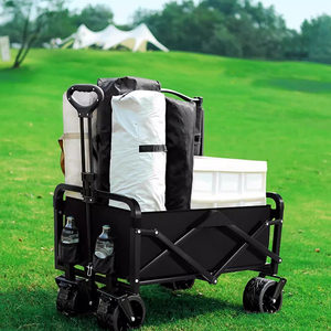 <span class=keywords><strong>Carro</strong></span> plegable de gran capacidad para servicio pesado, portátil, para acampar, jardín, carrito de playa plegable, bolsa de almacenamiento para coche - Product Image 3
