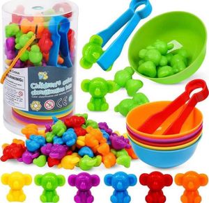 Jeu éducatif sensoriel de reconnaissance des animaux dinosaures pour enfants, tri des couleurs &amp;   Jouet de comptage pour enfants, jouet pour bébé, jeu de correspondance des formes - Product Image 3