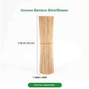 Incienso Indio Natural Ecológico de Primera Capa, Material Prima para Incienso Religioso, Varillas de Bambú Redondas - Product Image 6