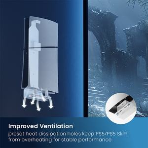 Support mural PS5 GMA01-PS03 pour accessoires de stockage de console de jeu PlayStation 5 Slim - Product Image 5