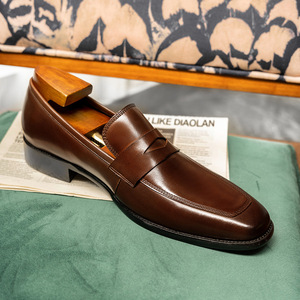 Nouvelles chaussures habillées pour hommes, grande taille, en cuir véritable, pour affaires, bureau, professionnelles, décontractées, style Oxford. - Product Image 6