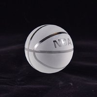 Boule de globe terrestre du monde de sport en cristal de verre clair brillant personnalisé pour la décoration à la maison autre produit d'artisanat en cristal