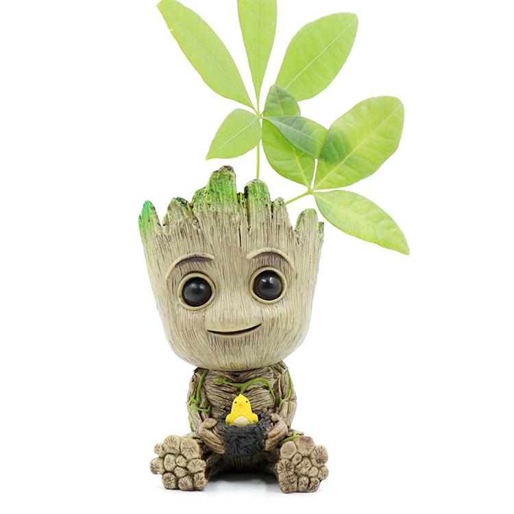 Blumen-Groot-Figur Baby-Groot Blumentopf PVC Baummann  Sukkulenten-Pflanzgef Stifthalter Aquarium & Zubehr| Alibaba.com
