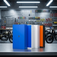 Armoire à outils métallique professionnelle moderne robuste avec roulettes pour atelier industriel et garage - Écologique et grande capacité