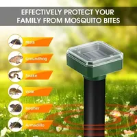 Répulsif à souris solaire, étanche, pour extérieur, répulsif contre les rongeurs pour pelouse, jardin, terres agricoles, protection des plantes