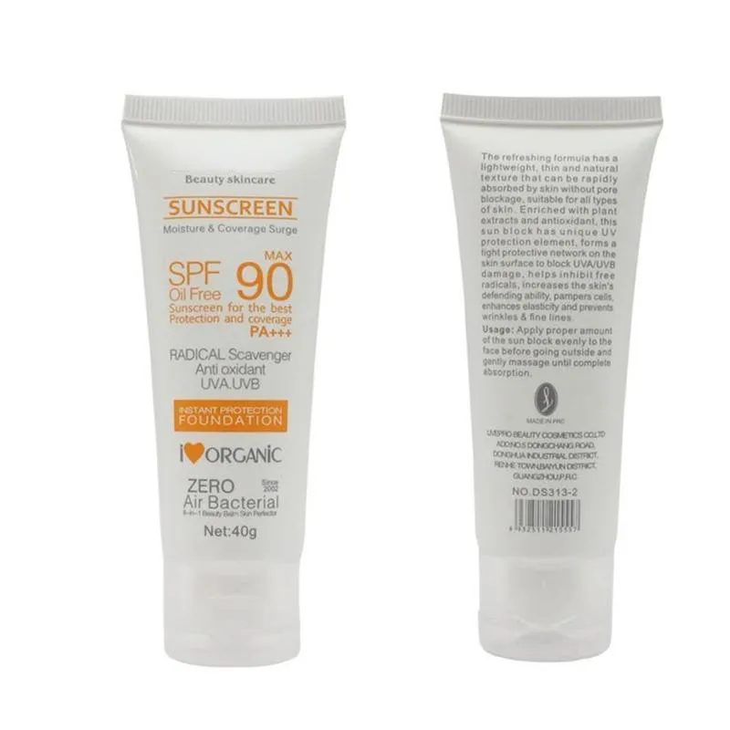 SPF 90 Body Sunscreen Whitening Sun Cream Anti UVA UVB Sunblock Skin Protection Cream Oil Free Moisturizing sun screen