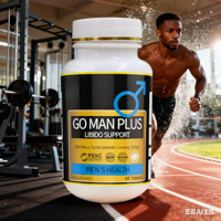 Compléments alimentaires à base de plantes Go Man Plus, capsules biologiques naturelles, vitalité masculine, stimulation de l'énergie, soutien immunitaire, pour adultes de 40 ans et plus