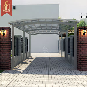 Hangar paysager abri de voiture auvent coulissant <span class=keywords><strong>Barbecue</strong></span> toit souple espace de stationnement auvent coulissant Double ouverture avant-toit abri de voiture - Product Image 4