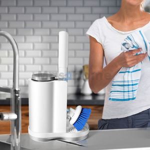 Brosse de nettoyage intelligente à injection automatique par pression avec distributeur de savon pour la vaisselle et le nettoyage de la cuisine - Product Image 5