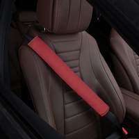 Coussin de ceinture de sécurité de style luxueux pour voiture, en daim doux et respirant, protection universelle pour adultes et enfants
