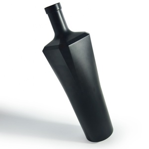 OEM-botella de licor de Color negro con pulverizador personalizado, Etiqueta Privada para Vodka, Tequila, Gin, Wisky, ron, <span class=keywords><strong>Mecal</strong></span> - Product Image 5