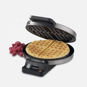 Free Logo Customization Classic Belgian <b>Waffle</b> Maker Brushed Stainless Mini Automatic Electric Pancake/Sandwich <b>Machine</b> - Product Image 2