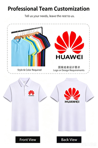 เสื้อโปโลผู้ชายคุณภาพสูงแขนสั้นสำหรับกอล์ฟ ปักโลโก้ตามสั่ง ผ้าถัก เสื้อโปโลสั่งทำ - Product Image 2