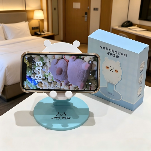 Joke Bear and Friends IP Cute Phone Support Foldable Height Adjustable Portable Mobile Cradle Silicone Iron Tablet Stand Gift