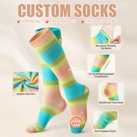 Chaussettes de sport d'automne en coton 100% respirantes à séchage rapide, personnalisables, technique tricotée, pour jeunes et adultes, avec revers
