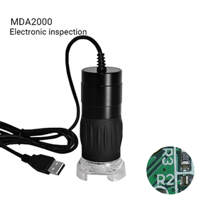 2.0MP Độ phóng đại cao điện thoại di động sửa chữa kính hiển vi 8 LED Hợp kim nhôm và ống kính quang học zoom USB kính hiển vi kỹ thuật số - Product Image 1