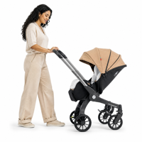 Système de voyage pour bébé 3 en 1 pliable en alliage d'aluminium pour la maison et l'extérieur, poussette pour bébé