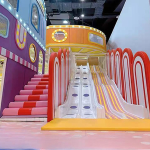 어린이를위한 맞춤형 대형 실내 놀이터 세트 슬라이드 볼 피트 터널이있는 소프트 플레이 센터 어린이 역할 놀이 집 - Product Image 4