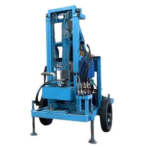 Foreuse de puits d'eau rotative montée sur camion à roues hydraulique Lich 100m de profondeur - Product Image 3